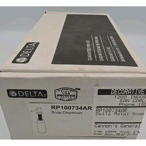 Delta RP100734AR Trinsic Deck Mounted Metal Soap Dispenser Arctic Stainless NEW